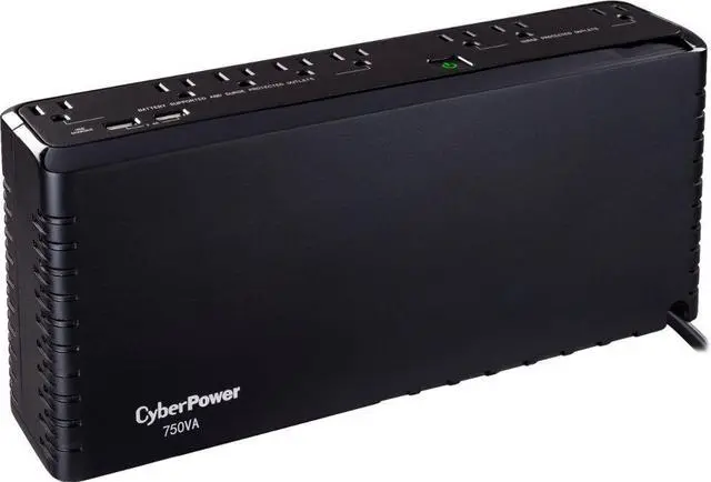 Alt view image 2 of 20 - 750VA Battery Back-Up System - Black