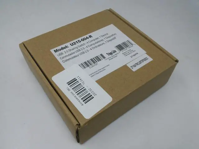 Alt view image 8 of 18 - Tripp Lite 4-Port Usb 2.0 Hi-Speed Printer / Peripheral Sharing Switch