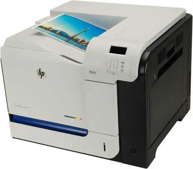 Alt view image 7 of 13 - HP LaserJet Enterprise 500 CF081A M551n Laser Printer - 32 ppm (Mono)/32 ppm (Color) - 1200 x 1200 dpi - USB - 110V AC