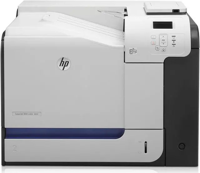 Alt view image 6 of 13 - HP LaserJet Enterprise 500 CF081A M551n Laser Printer - 32 ppm (Mono)/32 ppm (Color) - 1200 x 1200 dpi - USB - 110V AC