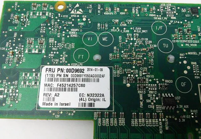 Alt view image 5 of 6 - IBM Mellanox ConnectX-3 Dual Port 10GB SFP Network Card 00D9692 Full Bracket