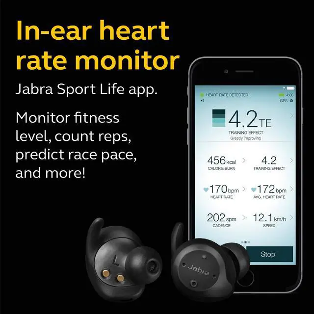 Alt view image 18 of 20 - Jabra Elite Sport (Upgrade) True Wireless Sport Earbuds Black