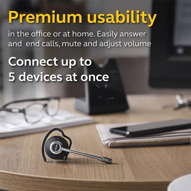 Alt view image 7 of 20 - Jabra Engage 75 Convertible Wireless Headset / Music Headphones