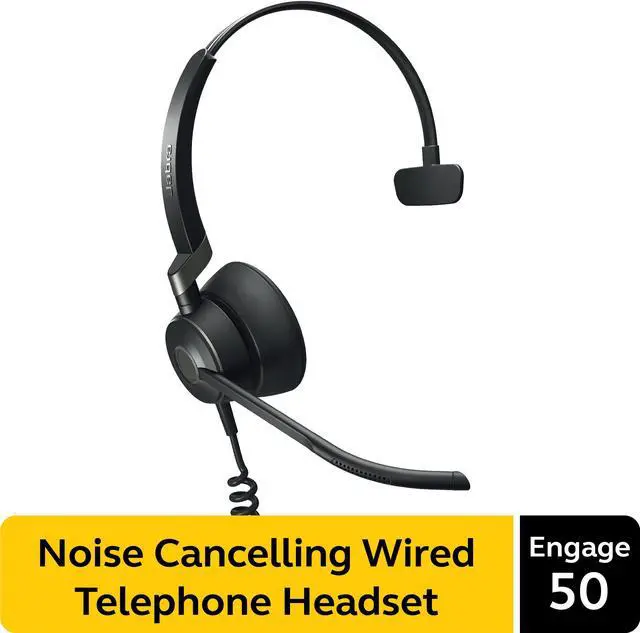 Alt view image 9 of 14 - Jabra Engage 50 Mono Wired Headset
