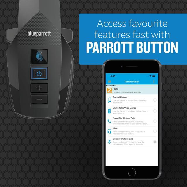 Alt view image 5 of 11 - BlueParrott B350-XT Wireless On-Ear Headset - Black
