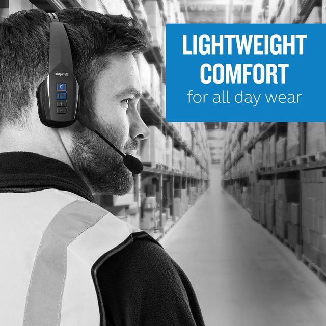 Alt view image 3 of 11 - BlueParrott B350-XT Wireless On-Ear Headset - Black