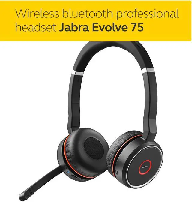 Alt view image 2 of 20 - Jabra Evolve 75 Stereo UC Include Link 370