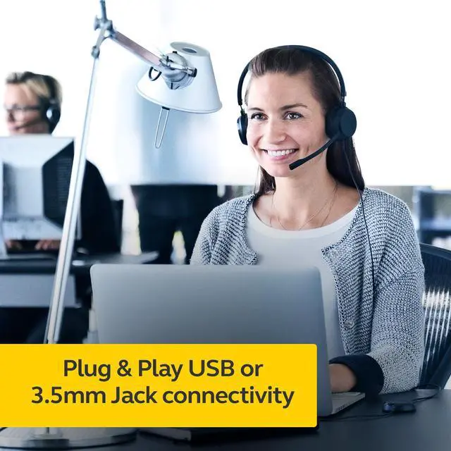 Alt view image 3 of 9 - Jabra Evolve 30 II MS Mono Wired Headset with flexible connectivity and great sound for calls and music