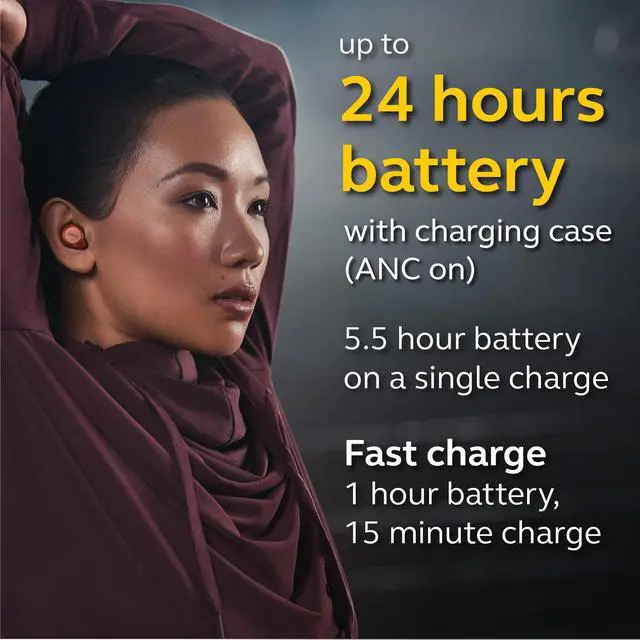 Alt view image 4 of 7 - Jabra Elite Active 75t -Sienna True Wireless Earbuds Sienna