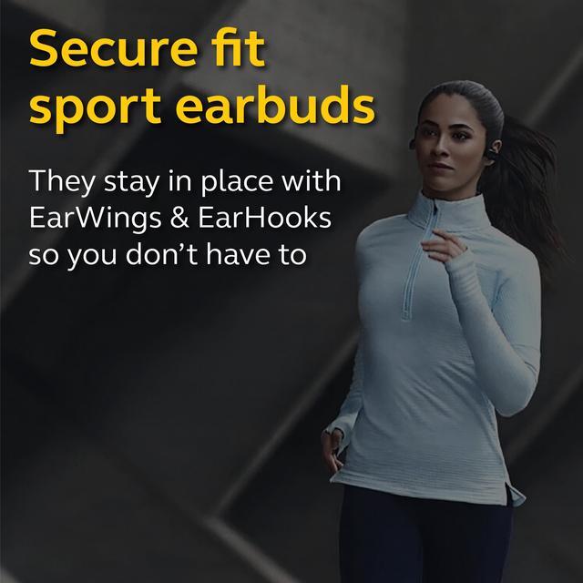 Alt view image 2 of 8 - Jabra Elite Active 45e Wireless Sports Earbuds Black