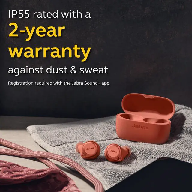 Alt view image 5 of 7 - Jabra Elite Active 75t -Sienna True Wireless Earbuds Sienna