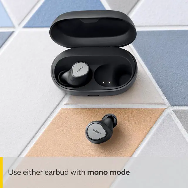 Alt view image 8 of 10 - Jabra Elite 7 Pro True Wireless Noise Canceling In-Ear Headphones - Titanium Black 100-99172001-02