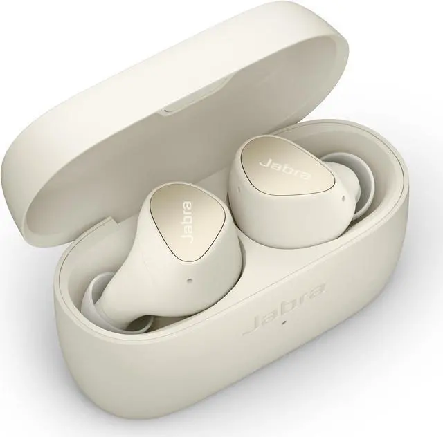 Alt view image 7 of 7 - Jabra Elite 3 Noise Isolating True Wireless Bluetooth Earbuds, 4-Mic, LightBeige