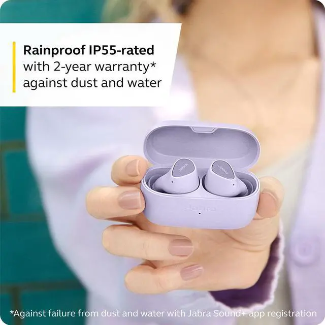 Alt view image 6 of 7 - Jabra Elite 3 - Lilac True Wireless Earbuds Lilac