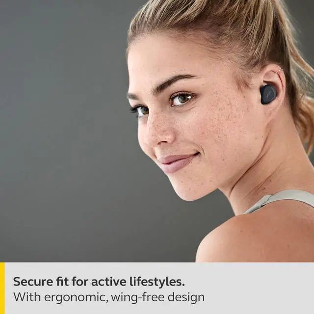 Alt view image 2 of 10 - Jabra Elite 4 Active True Wireless Bluetooth Noise Cancelling Earbuds, Black