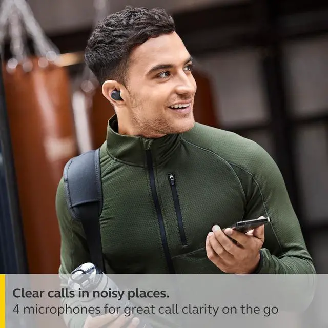 Alt view image 3 of 10 - Jabra Elite 4 Active True Wireless Bluetooth Noise Cancelling Earbuds, Black