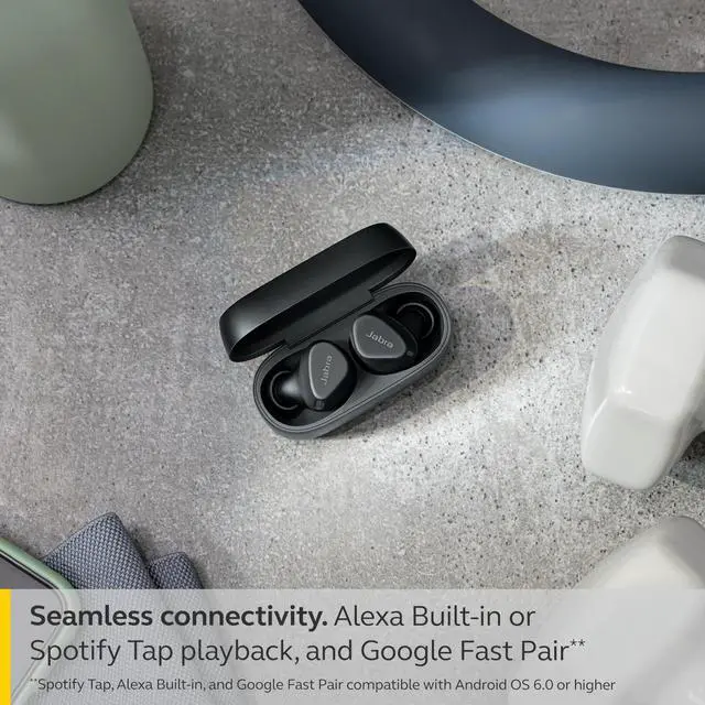 Alt view image 6 of 10 - Jabra Elite 4 Active True Wireless Bluetooth Noise Cancelling Earbuds, Black