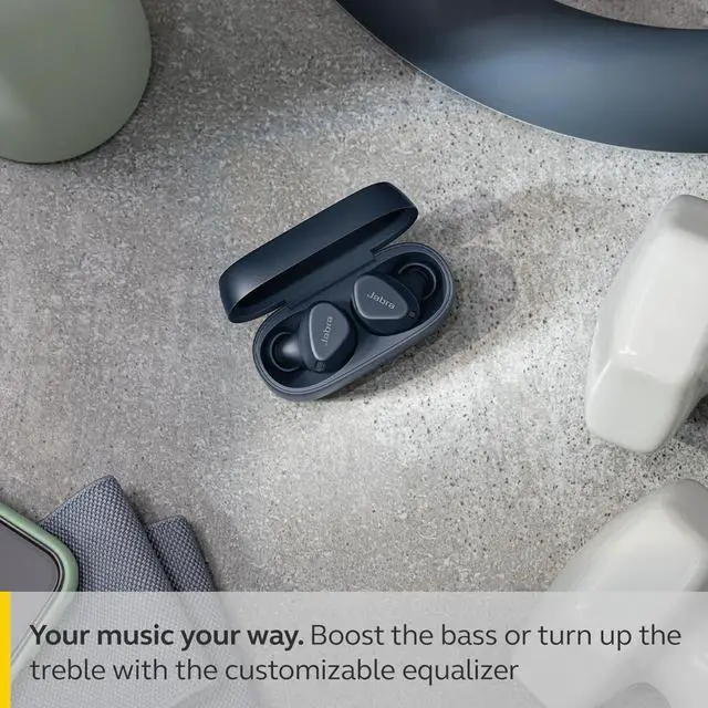 Alt view image 2 of 11 - Jabra Elite 4 Active True Wireless Bluetooth Noise Cancelling Earbuds, Navy