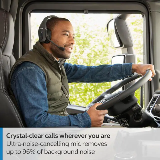Alt view image 3 of 8 - BlueParrott B650-XT Wireless Bluetooth Noise Cancelling Headset, 36hrs battery
