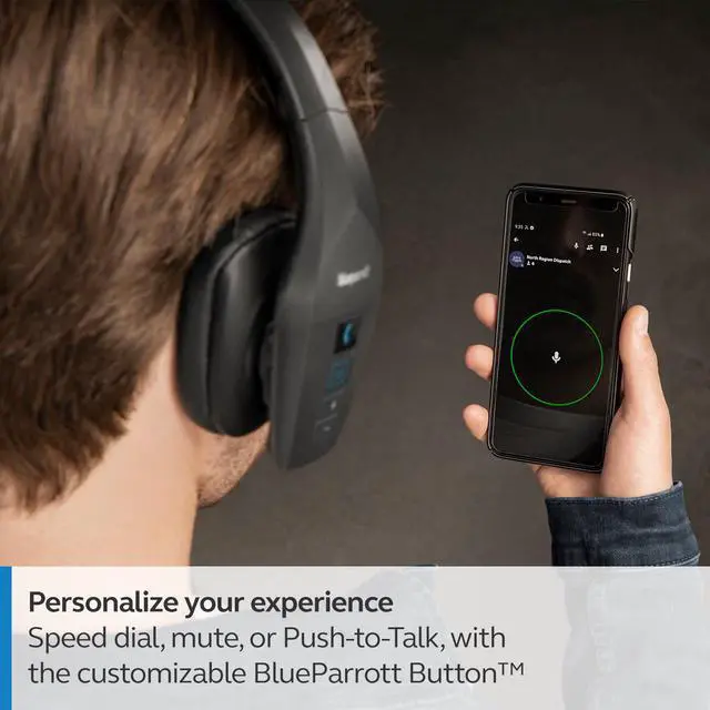 Alt view image 4 of 8 - BlueParrott B650-XT Wireless Bluetooth Noise Cancelling Headset, 36hrs battery