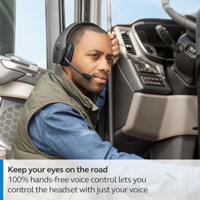 Alt view image 7 of 8 - BlueParrott B650-XT Wireless Bluetooth Noise Cancelling Headset, 36hrs battery