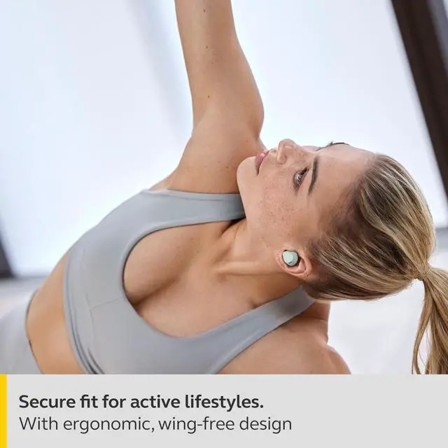 Alt view image 2 of 7 - Jabra Elite 4 Active True Wireless Bluetooth Noise Cancelling Earbuds, Mint