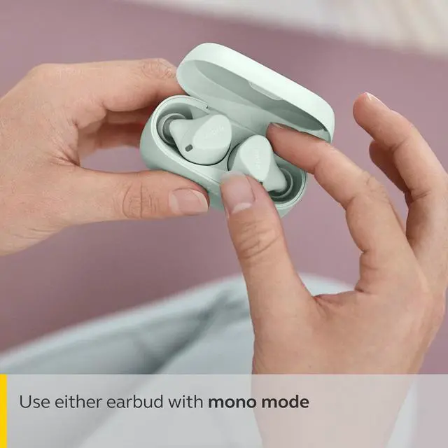 Alt view image 6 of 7 - Jabra Elite 4 Active True Wireless Bluetooth Noise Cancelling Earbuds, Mint