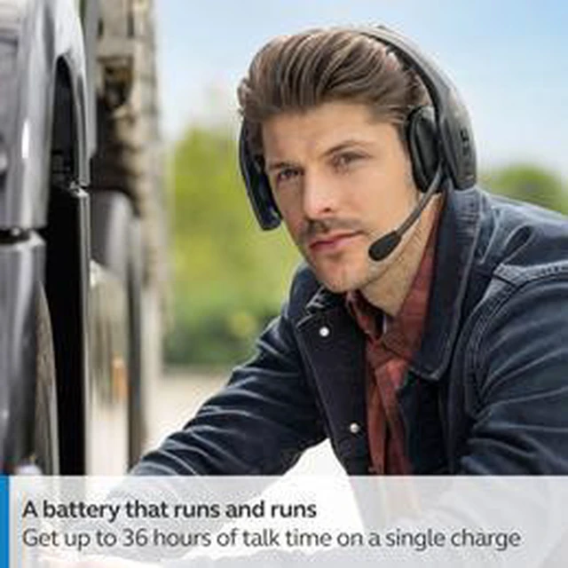 Alt view image 5 of 7 - BlueParrott S650-XT Wireless Bluetooth Noise Cancelling Headset, 36hrs battery