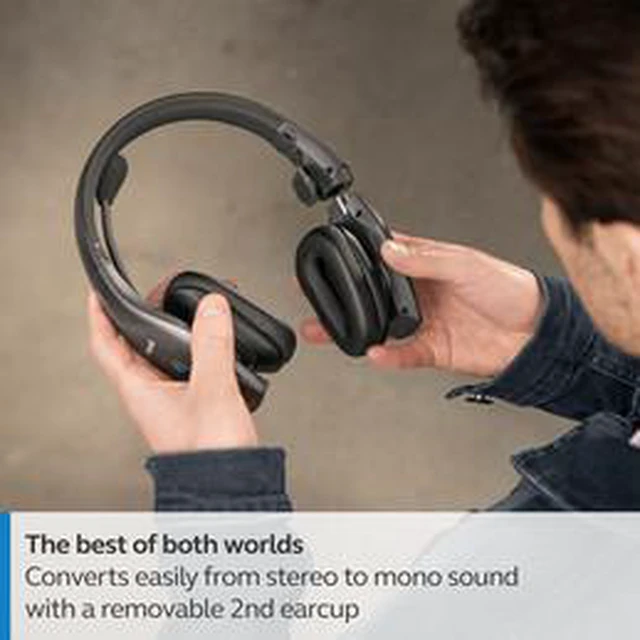 Alt view image 7 of 7 - BlueParrott S650-XT Wireless Bluetooth Noise Cancelling Headset, 36hrs battery