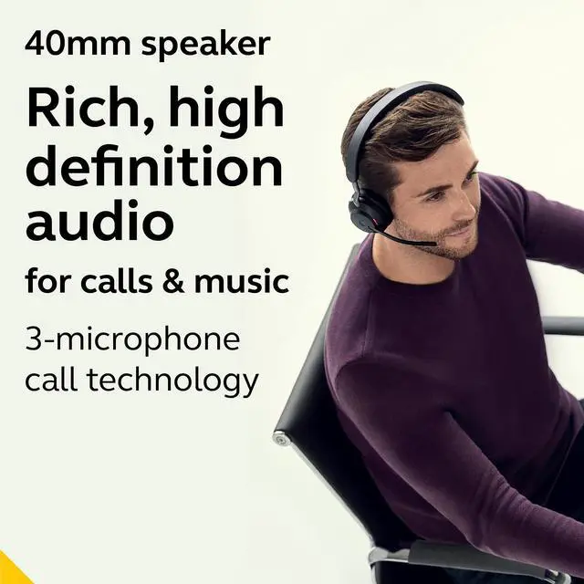 Alt view image 5 of 18 - Jabra Evolve2 65 UC Stereo - Black (USB-A)