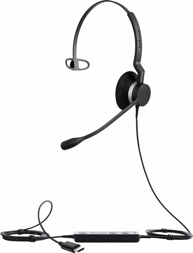 Alt view image 3 of 6 - Jabra Biz 2300 USB-C UC Mono Wired Headset
