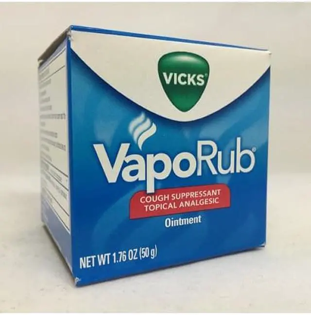 Alt view image 7 of 12 - Vaporub Cough Suppressant Topical Analgesic Ointment - 1.76 oz Cough Suppressant