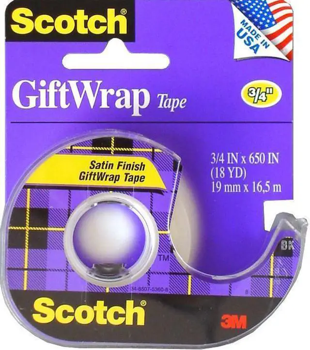 Alt view image 11 of 14 - Scotch Giftwrap Tape .75x650 15 Pack Of 12