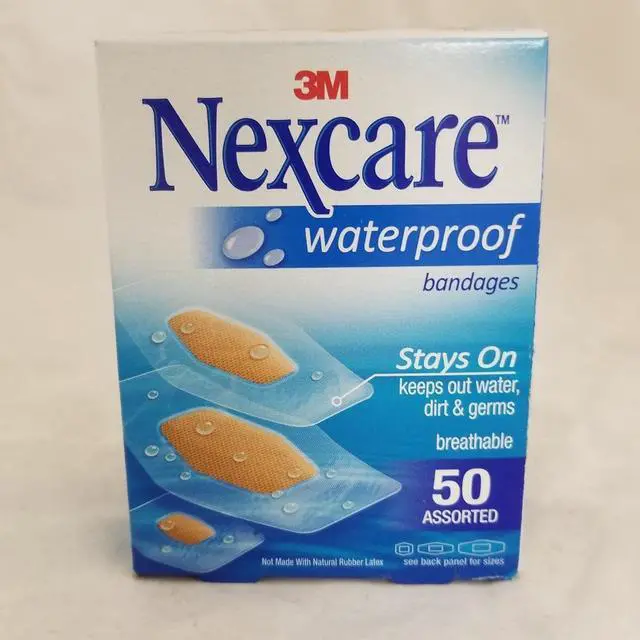 Alt view image 7 of 20 - 3m Nexcare Waterproof, Clear Bandages, Assorted Sizes, 50/Box 43250