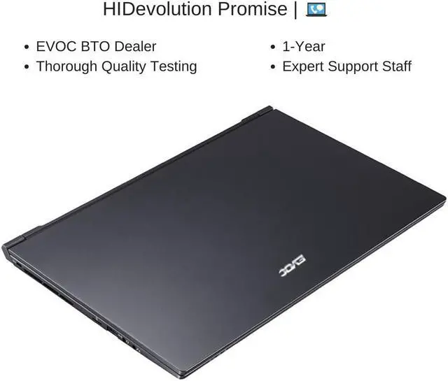 Alt view image 7 of 7 - EVOC PC501A (PC50DD2) 15.6” FHD 144Hz | 2.3 GHz i7-10875H, RTX 2060, 8 GB 3200MHz RAM, 512 GB PCIe SSD | Performance Upgrades & Warranty