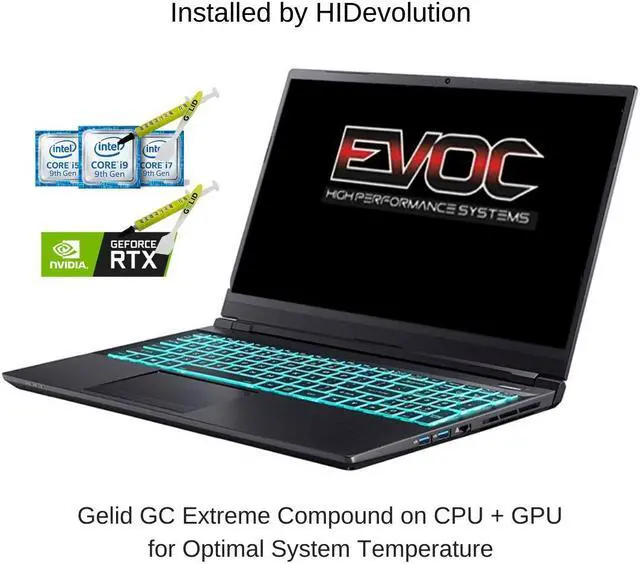 Alt view image 2 of 7 - EVOC PC501A (PC50DD2) 15.6” FHD 144Hz | 2.3 GHz i7-10875H, RTX 2060, 8 GB 3200MHz RAM, 512 GB PCIe SSD | Performance Upgrades & Warranty