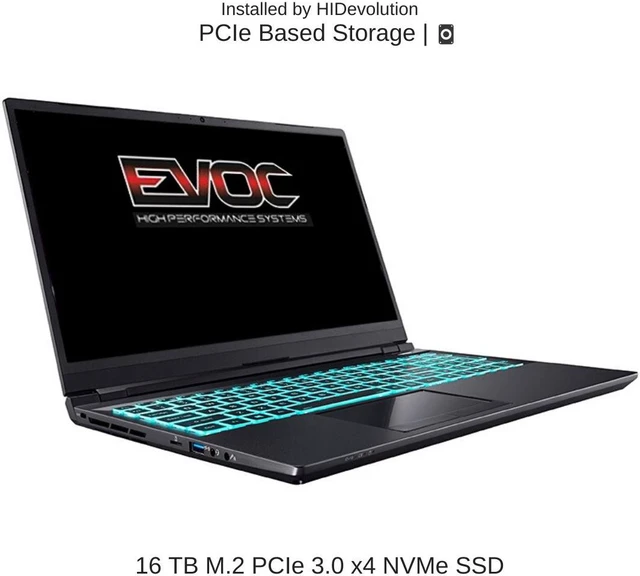 Alt view image 5 of 7 - EVOC PC501A (PC50DD2) 15.6” FHD 144Hz | 2.3 GHz i7-10875H, RTX 2060, 64 GB 3200MHz RAM, 16 TB PCIe SSD | Performance Upgrades & Warranty