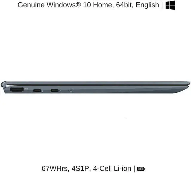 Alt view image 6 of 7 - ASUS Zenbook 14 UX425JA, Pine Grey, 14.0" FHD, 1.0 GHz i5-1035G1, UHD, 8 GB 3200MHz RAM, 512 GB PCIe SSD