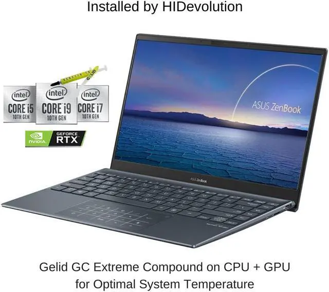 Alt view image 2 of 7 - ASUS Zenbook 14 UX425JA, Pine Grey, 14.0" FHD, 1.0 GHz i5-1035G1, UHD, 8 GB 3200MHz RAM, 512 GB PCIe SSD