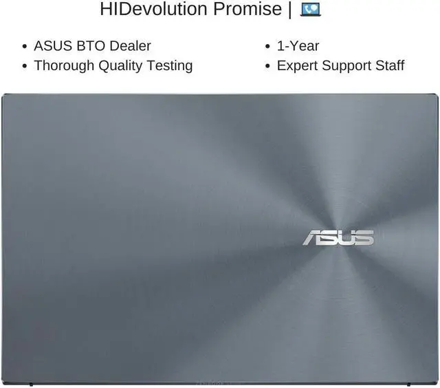 Alt view image 7 of 7 - ASUS Zenbook 14 UX425JA, Pine Grey, 14.0" FHD, 1.0 GHz i5-1035G1, UHD, 8 GB 3200MHz RAM, 512 GB PCIe SSD
