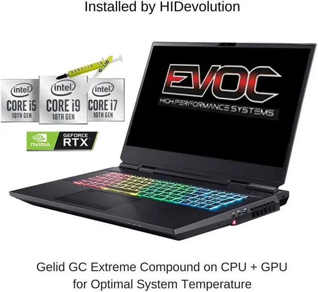 Alt view image 2 of 7 - EVOC High Performance Systems X1702O (X170KM-G) 17.3" UHD, 3.6 GHz i7-11700K, RTX 3080, 32 GB 3200MHz RAM, 8 TB PCIe SSD