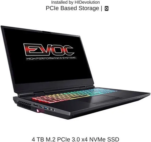 Alt view image 5 of 7 - EVOC High Performance Systems X1702O (X170KM-G) 17.3" UHD, 3.6 GHz i7-11700K, RTX 3080, 128 GB 3200MHz RAM, 4 TB PCIe SSD
