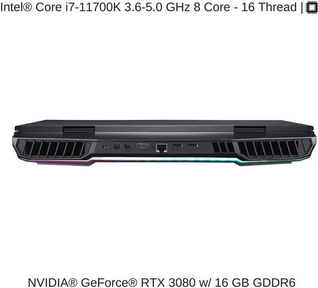 Alt view image 3 of 7 - EVOC High Performance Systems X1702O (X170KM-G) 17.3" UHD, 3.6 GHz i7-11700K, RTX 3080, 32 GB 3200MHz RAM, 8 TB PCIe SSD