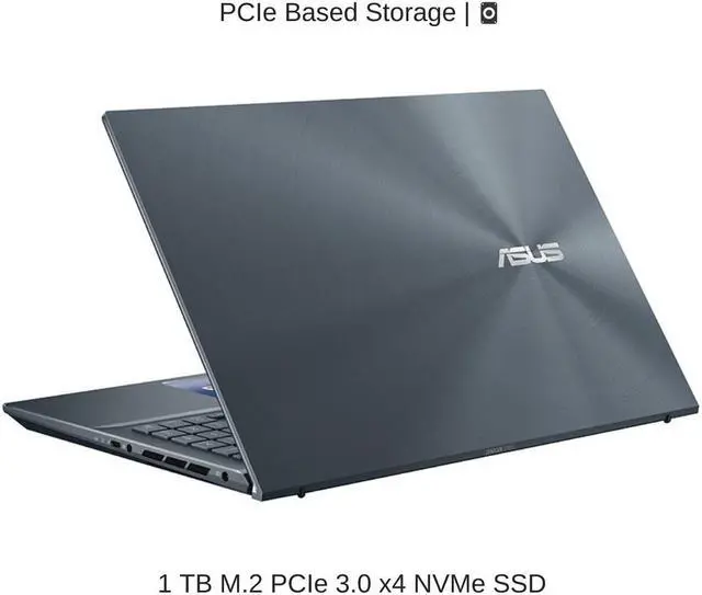 Alt view image 5 of 7 - ASUS Zenbook 15 UX535LI 15.6" FHD Touch, 2.6 GHz i7-10750H, GTX 1650 Ti, 16 GB RAM, 1 TB PCIe SSD