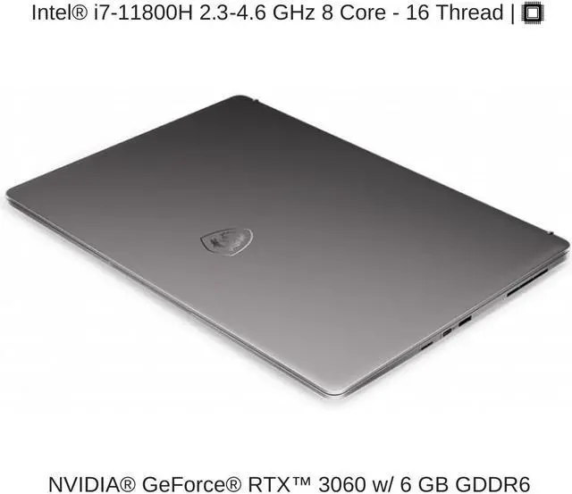 Alt view image 3 of 7 - HIDevolution MSI Creator Z16 A11UET 16" QHD+ 120Hz Finger Touch, 2.3 GHz i7-11800H, RTX 3060, 32 GB 3200MHz RAM, 1 TB PCIe SSD