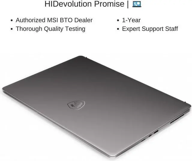 Alt view image 7 of 7 - HIDevolution MSI Creator Z16 A11UET 16" QHD+ 120Hz Finger Touch, 2.3 GHz i7-11800H, RTX 3060, 32 GB 3200MHz RAM, 1 TB PCIe SSD
