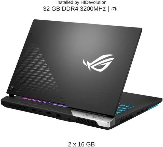 Alt view image 4 of 7 - [2022] HIDevolution ASUS ROG Strix G15 Advantage Edition G513QY 15.6" QHD 165Hz, 3.3 GHz Ryzen 9 5980HX, Radeon RX 6800M, 32 GB 3200MHz RAM, 8 TB PCIe SSD