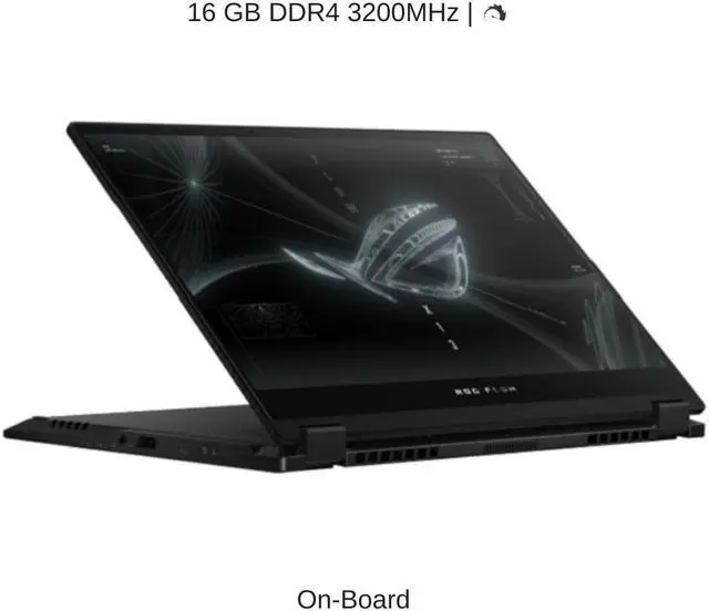 Alt view image 4 of 7 - ASUS ROG Flow X13 GV301QE 13.4" WUXGA 165Hz, 3.0 GHz Ryzen 9 5900HS, RTX 3050 Ti + RTX 3080, 16 GB 3200MHz RAM, 1 TB PCIe SSD