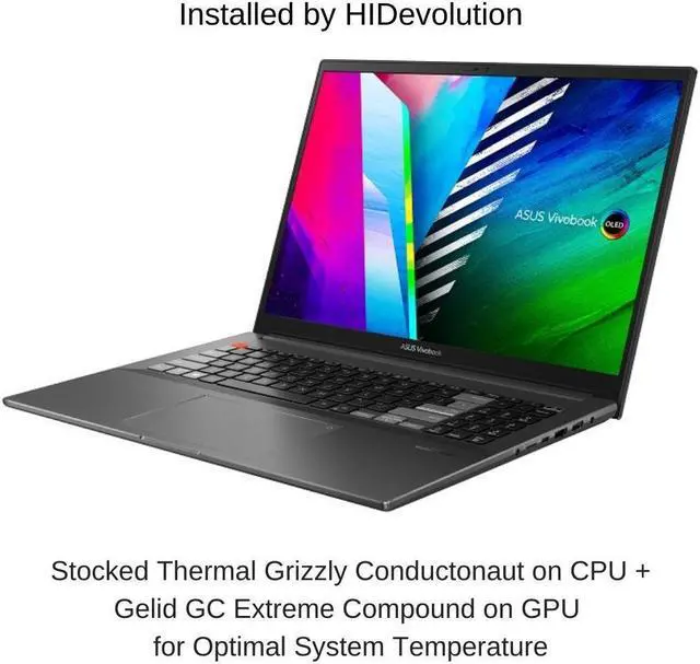 Alt view image 2 of 7 - ASUS Vivobook Pro M7600QE 16.0" OLED WQUXGA,3.2GHz AMD Ryzen 7 5800H, RTX 3050Ti, 16 GB 3200MHz RAM, 1 TB PCIe SSD