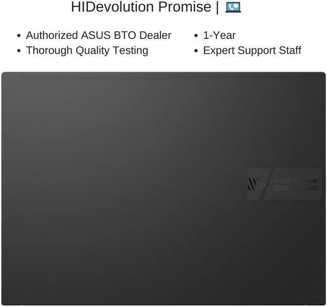 Alt view image 7 of 7 - ASUS Vivobook Pro M7600QE 16.0" OLED WQUXGA,3.2GHz AMD Ryzen 7 5800H, RTX 3050Ti, 16 GB 3200MHz RAM, 1 TB PCIe SSD